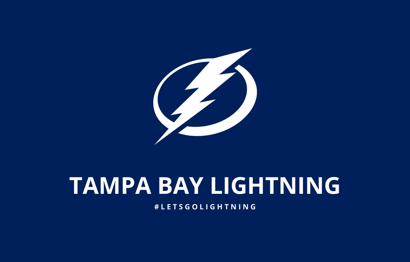Photo wallpaper logo, NHL, hockey club, Tampa Bay Lightning, Tampa Bay Lightning, Amali Arena