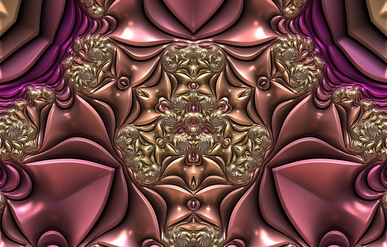 Photo wallpaper abstraction, pattern, fractal, ornament, symmetry, abstract background