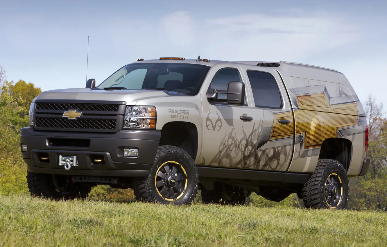 Photo wallpaper the sky, grass, Chevrolet, jeep, SUV, the concept, Chevrolet, the front