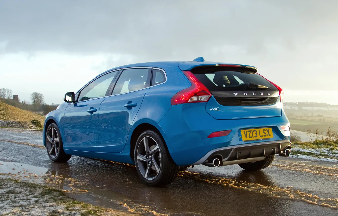 Photo wallpaper auto, speed, Volvo, Volvo, V40, R-design