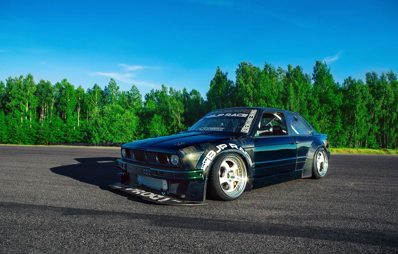 Photo wallpaper BMW, E30, 2JZ, Carbon Widebodied, tuning by Viktor Martensson