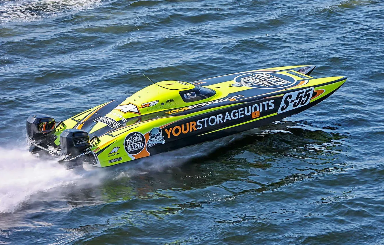 Photo wallpaper race, boat, speed