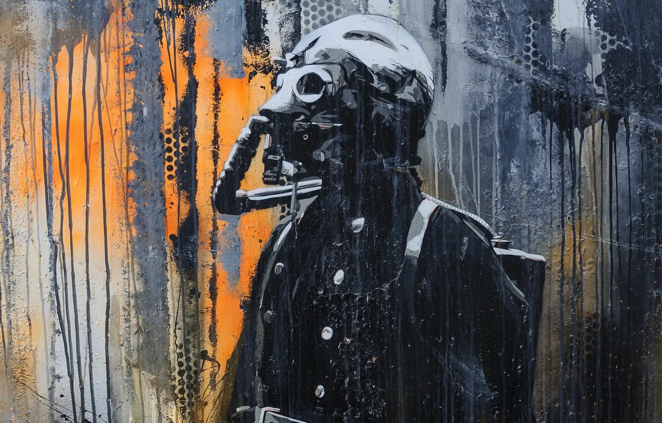 Photo wallpaper wall, figure, texture