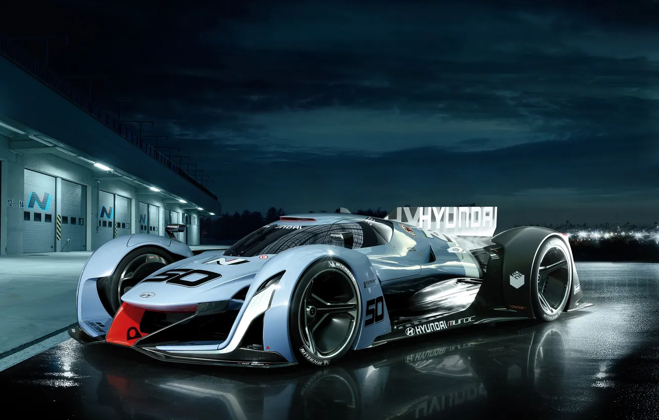 Photo wallpaper supercar, Vision, Hyundai, Gran Turismo, Gran Turismo, 2015, Hyundai, N 2025