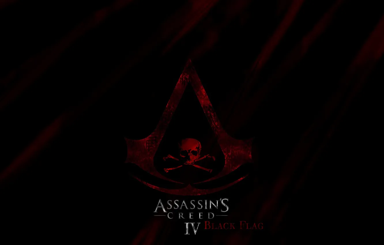 Photo wallpaper skull, flag, Black Flag, Assassin's Creed IV
