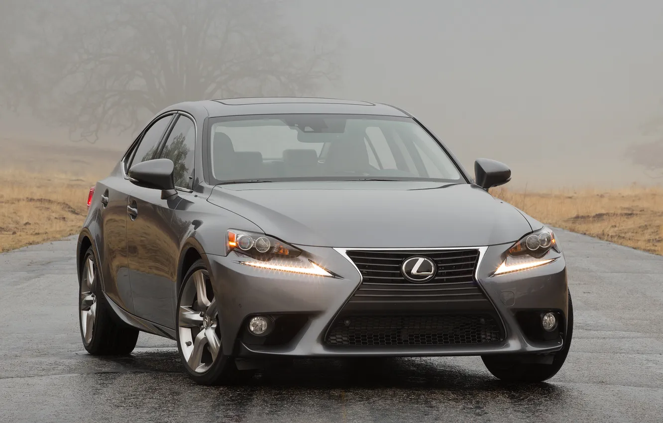Photo wallpaper machine, fog, lights, Lexus, Lexus, the front, IS 350