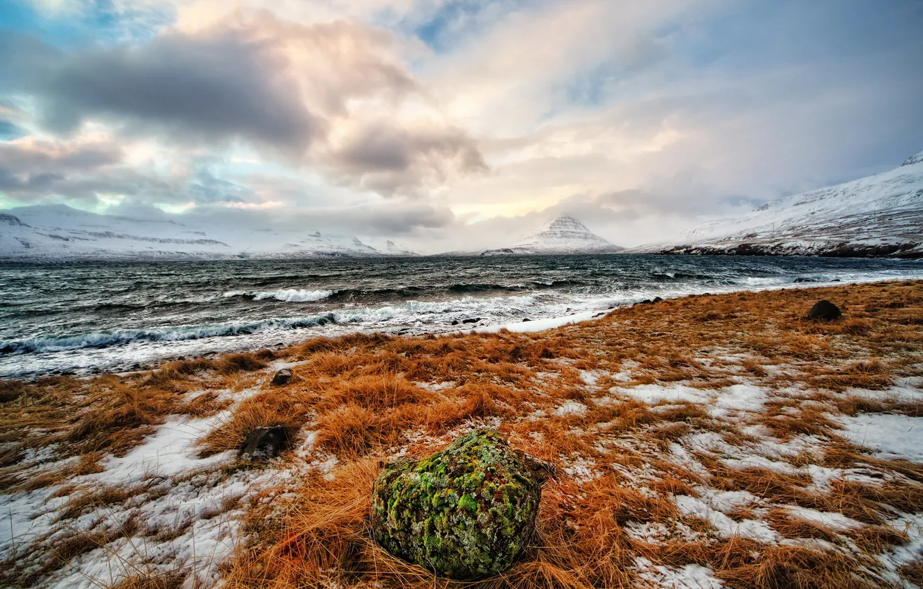 Photo wallpaper sea, landscape, shore