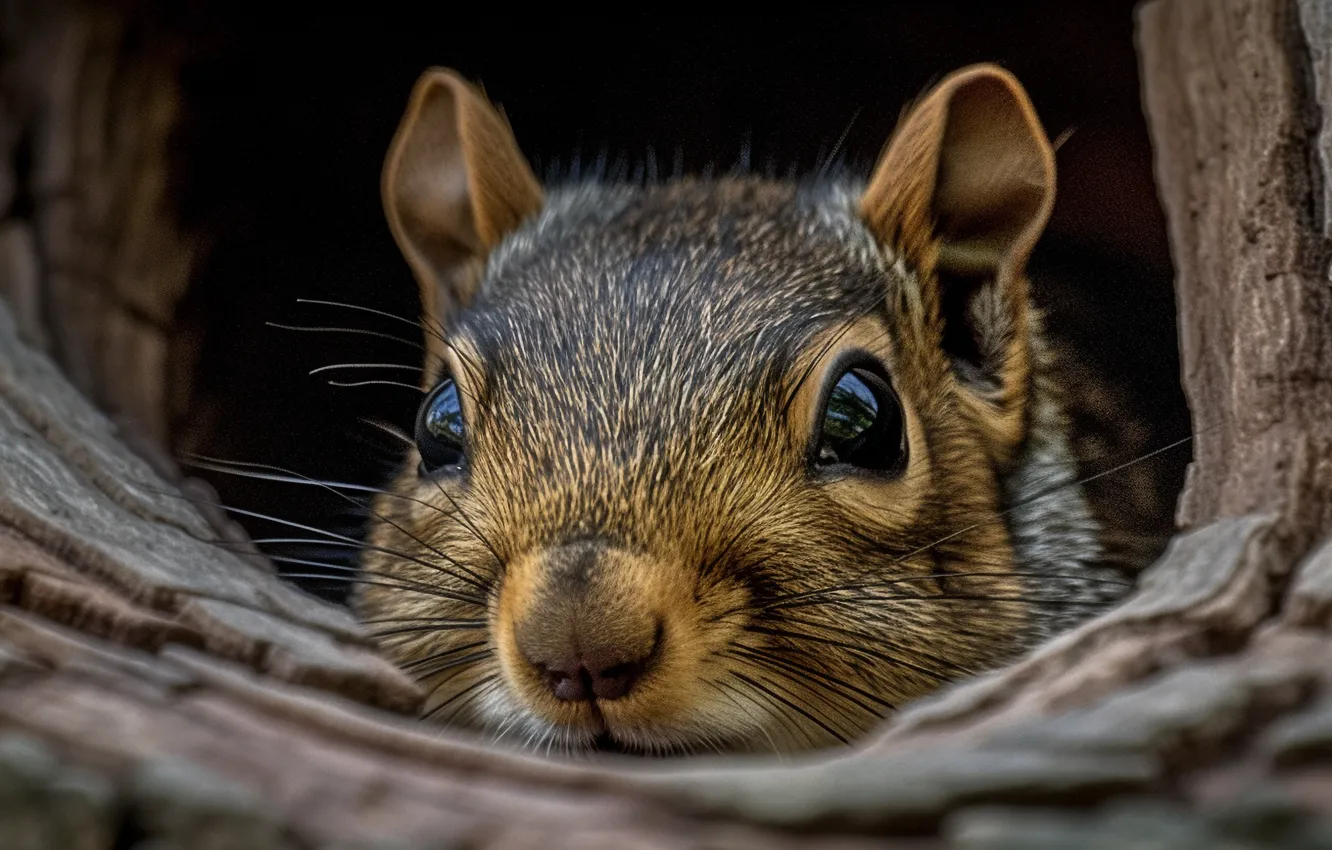 Photo wallpaper look, protein, face, closeup, digital art, AI art, The Art of Artificial Intelligence, neural network