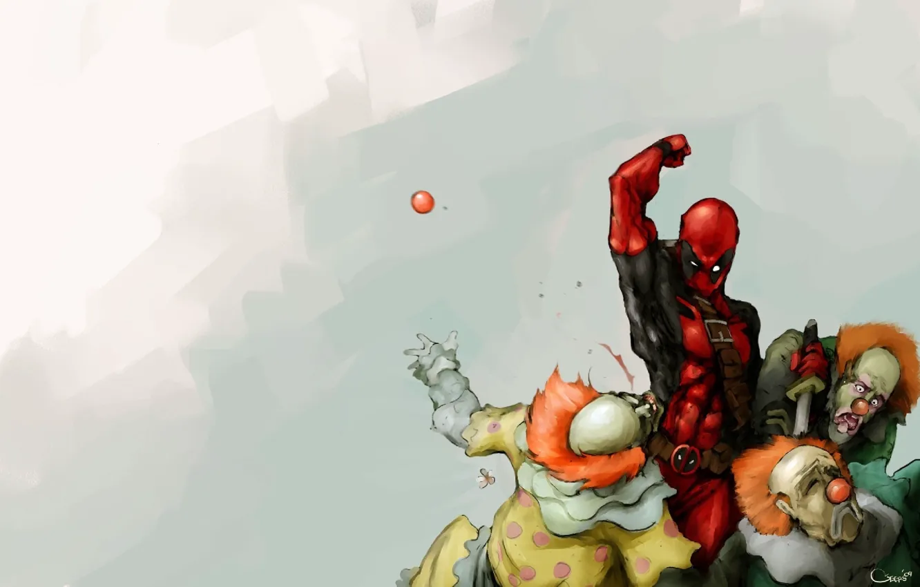 Photo wallpaper art, Deadpool, Marvel
