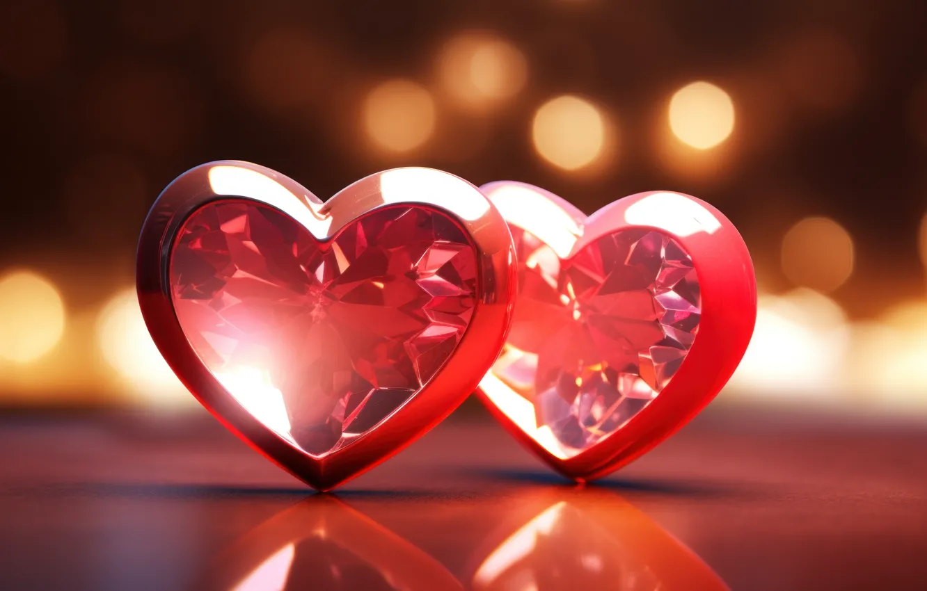Photo wallpaper love, holiday, heart, feelings, heart, hearts, red, heart
