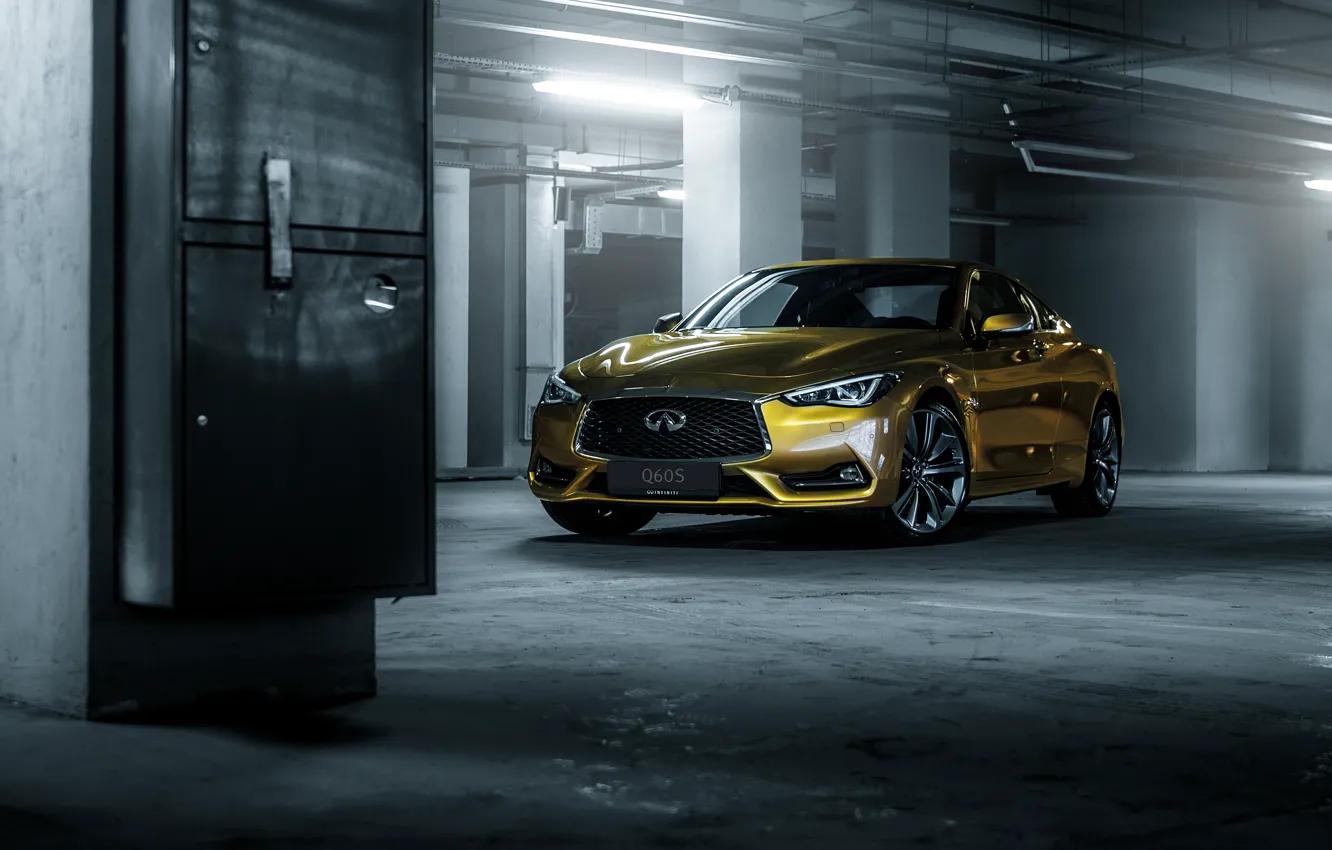 Photo wallpaper Infiniti, sports car, Q60S, Infiniti Q60S 3.0T