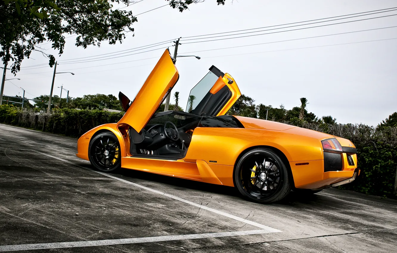 Photo wallpaper lamborghini, murcielago, lambo-door