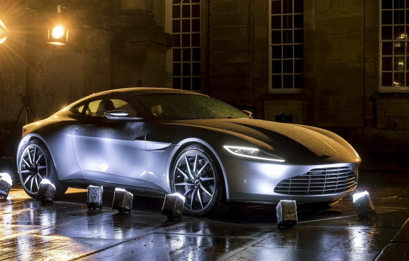 Photo wallpaper Aston Martin, backlight, car, The concept car, Coupe, Concept car, DB10