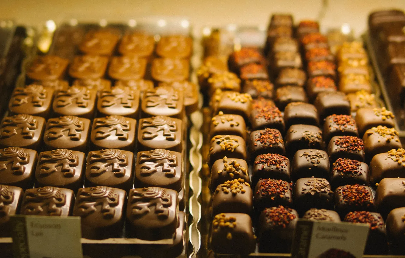 Photo wallpaper candy, sweets, chocolate