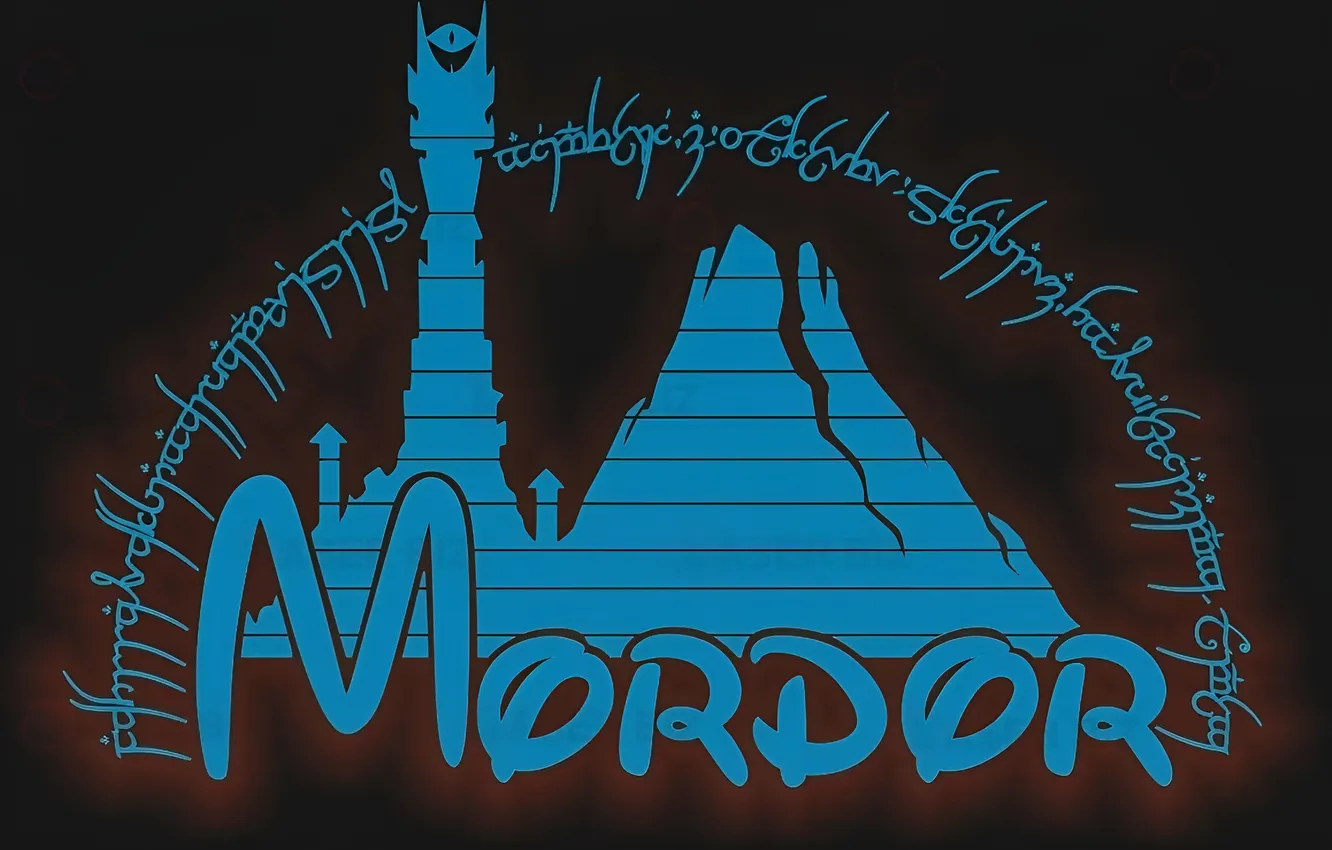 Photo wallpaper logo, Mordor, Disney, Sauron