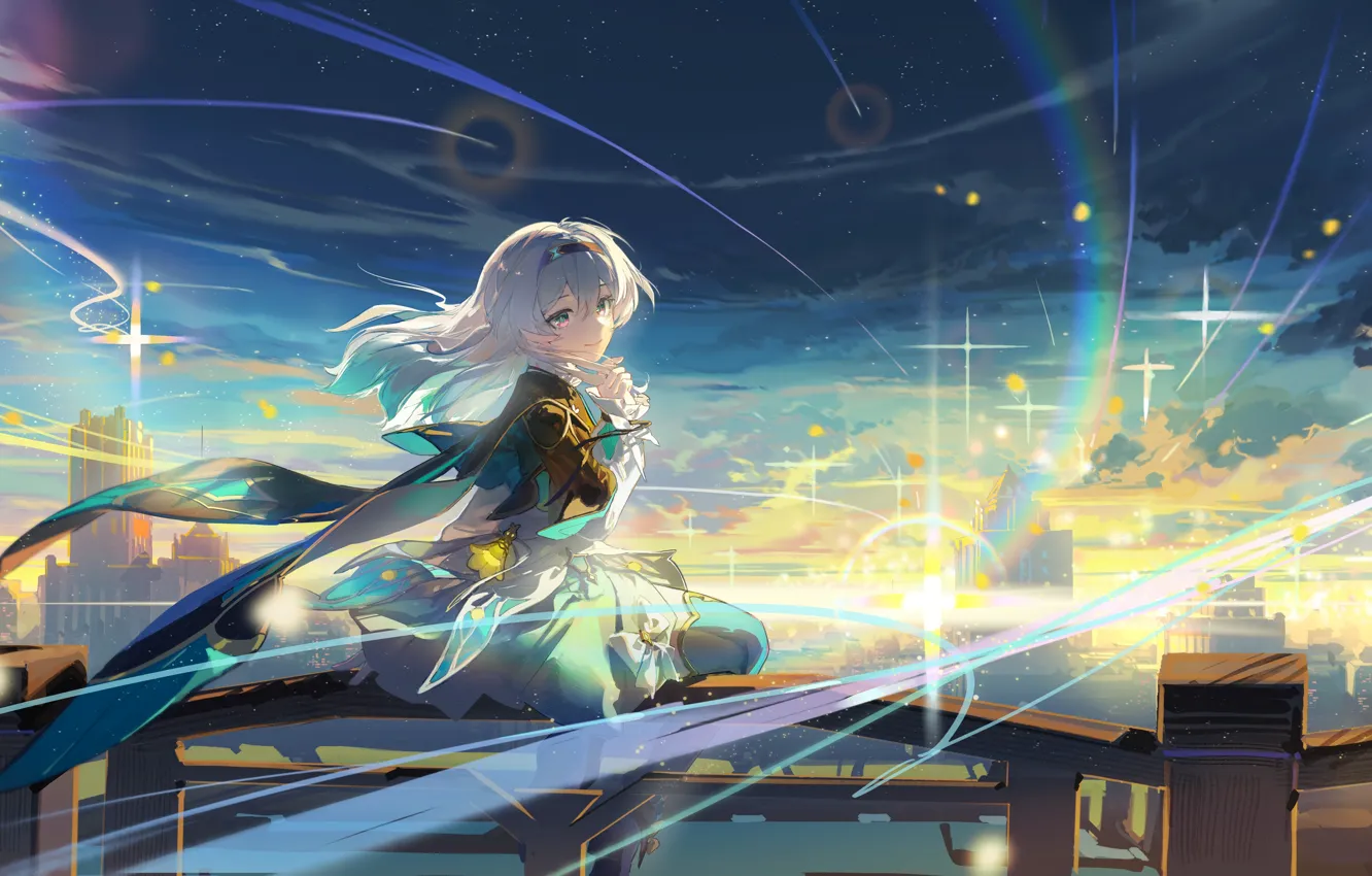 Photo wallpaper the sky, diska, Honkai: Star Rail