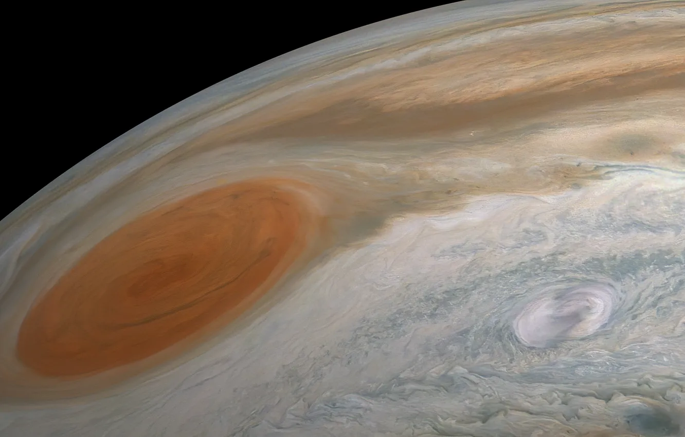 Photo wallpaper space, Jupiter, Solar system, the surface of the planet, Juno, Jupiter, Juno, Kevin M. Gill