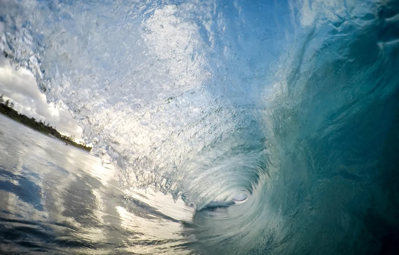 Photo wallpaper sea, wave, surfing