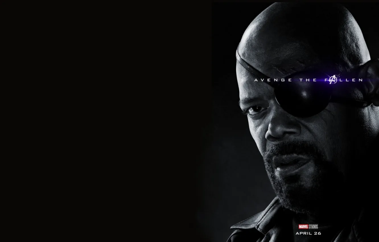 Photo wallpaper Avengers: Endgame, Avengers Finale, Terpily Thanos, Ashes after clicking, Nick fury(not white)