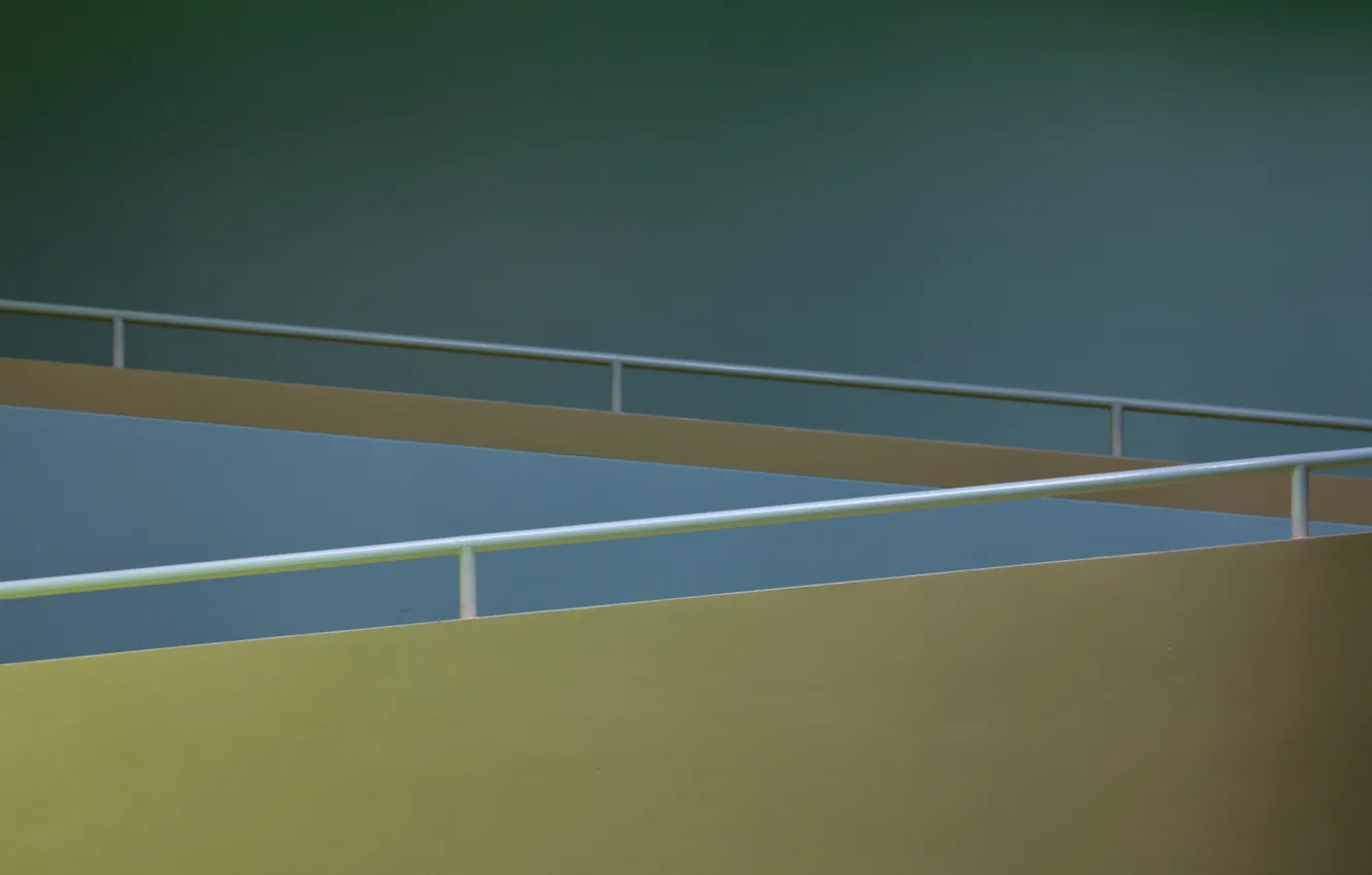 Photo wallpaper wall, minimalism, railings