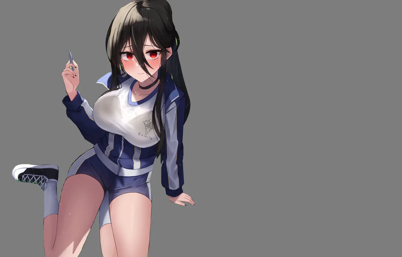 Photo wallpaper kawaii, girl, wet, boobs, anime, babe, Highschool, cute