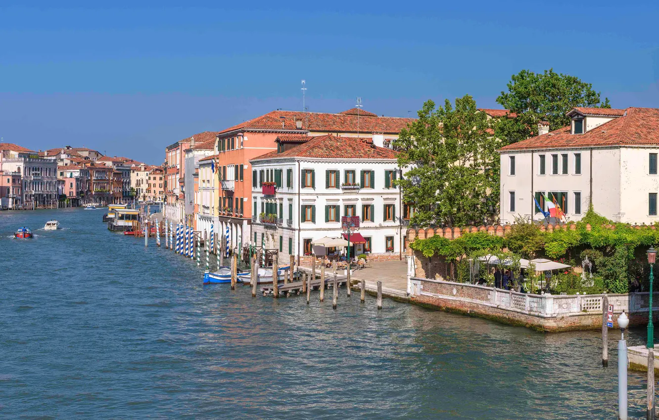 Photo wallpaper building, Italy, Venice, water channel