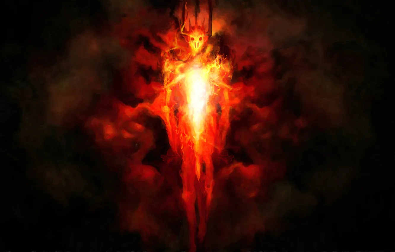 Photo wallpaper Figure, art, The hobbit, Necromancer, Sauron, Dol Guldur