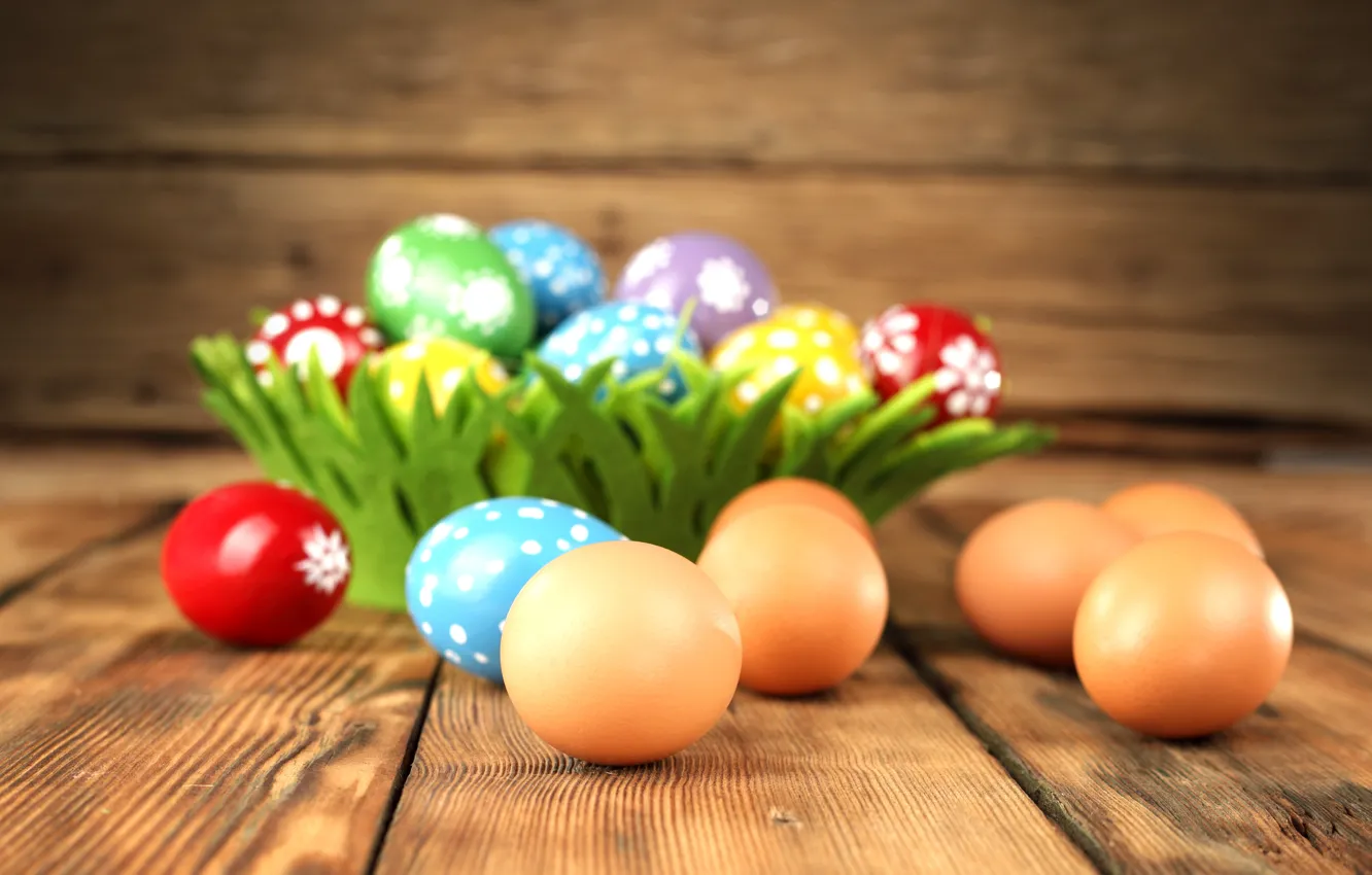 Photo wallpaper eggs, Easter, Easter eggs