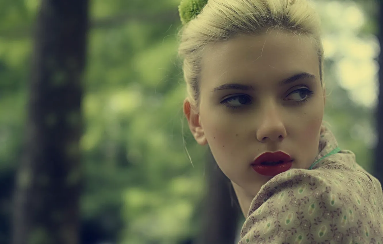 Photo wallpaper actress, Scarlett Johansson, Scarlett Johansson, woman, blue, eyes, blonde, actress