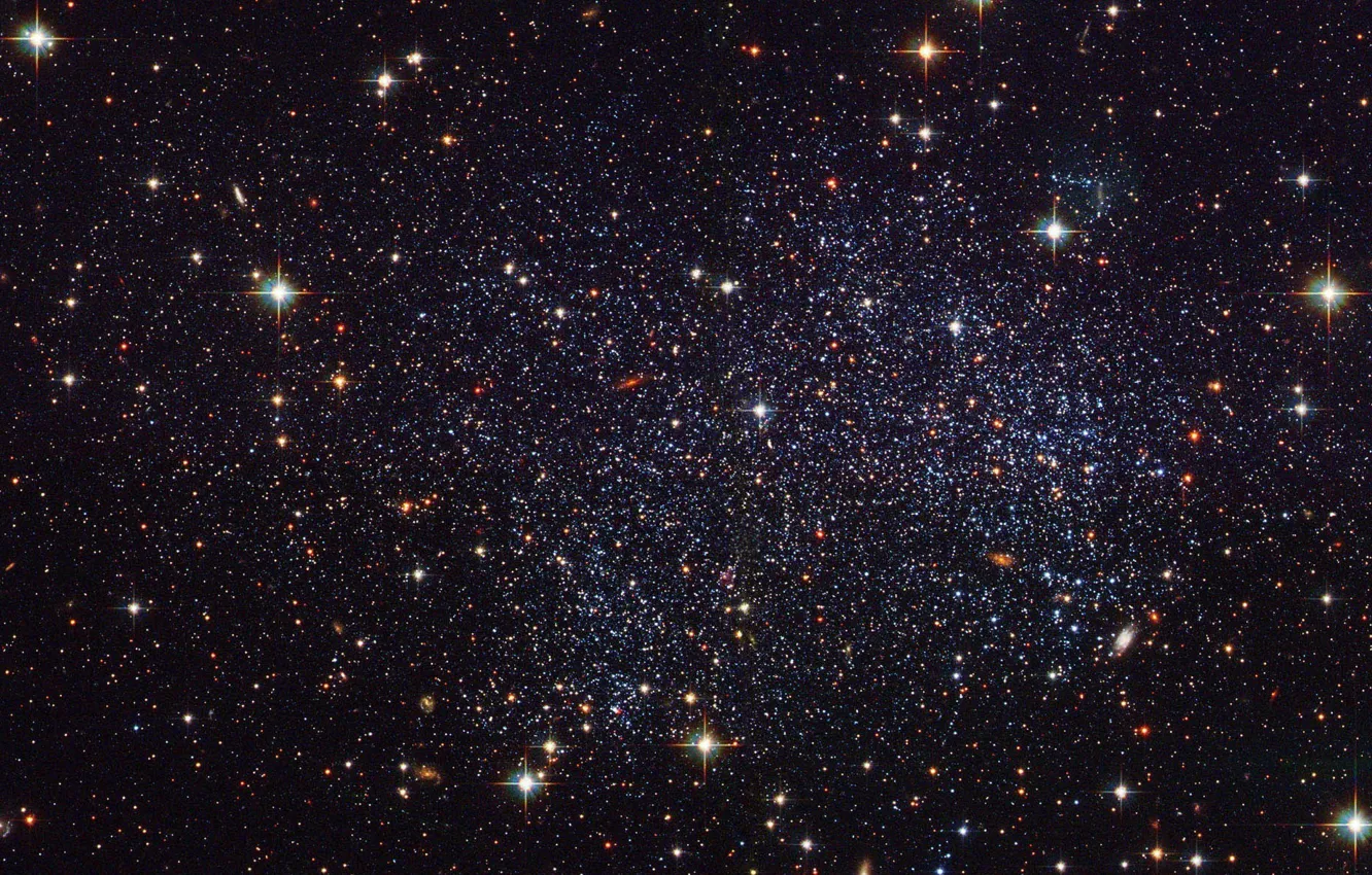 Photo wallpaper stars, galaxy, accumulation