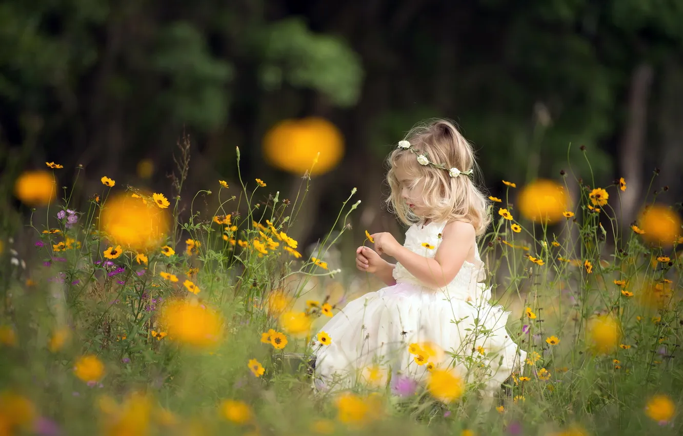 Photo wallpaper summer, nature, girl