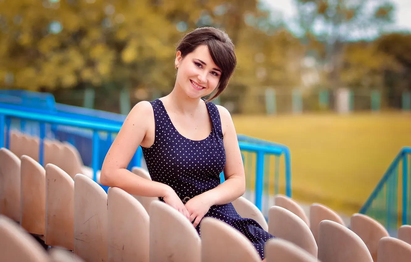 Photo wallpaper look, girl, background