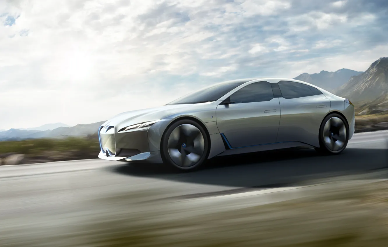 Photo wallpaper Concept, BMW, The concept, Sedan, German, Electric, 2021, The city car of the future