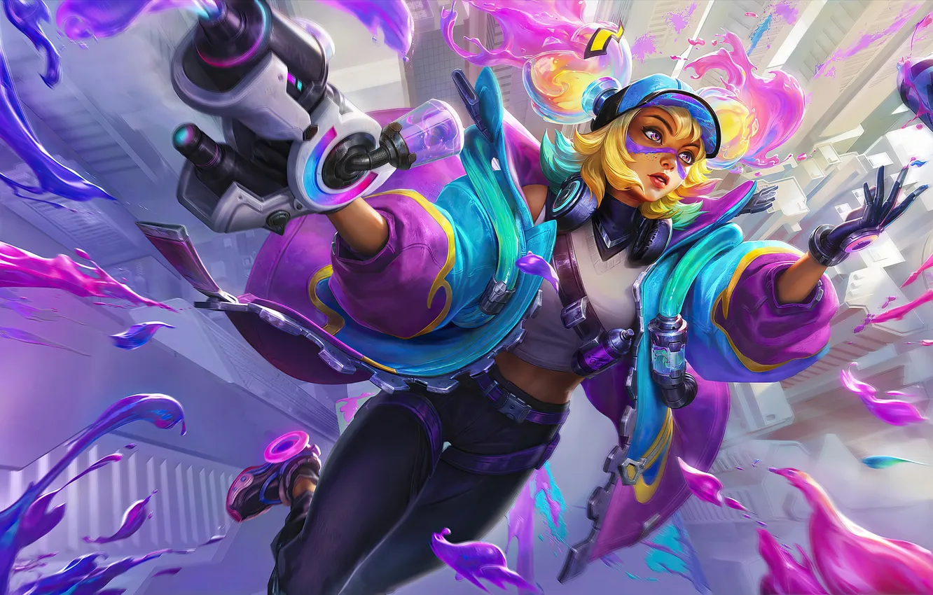 Photo wallpaper League of Legends, rift, wild, Zero, chromacrash