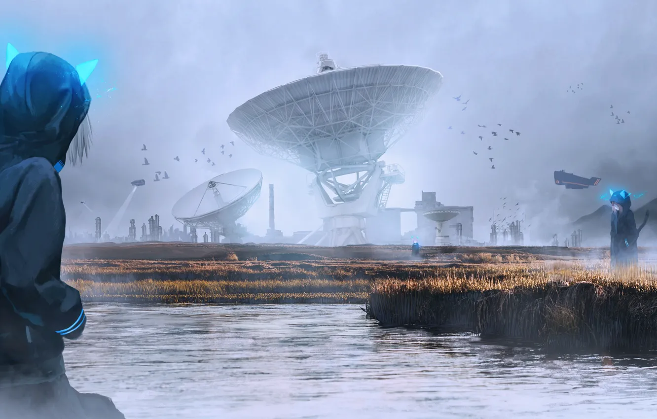 Photo wallpaper girl, fiction, ears