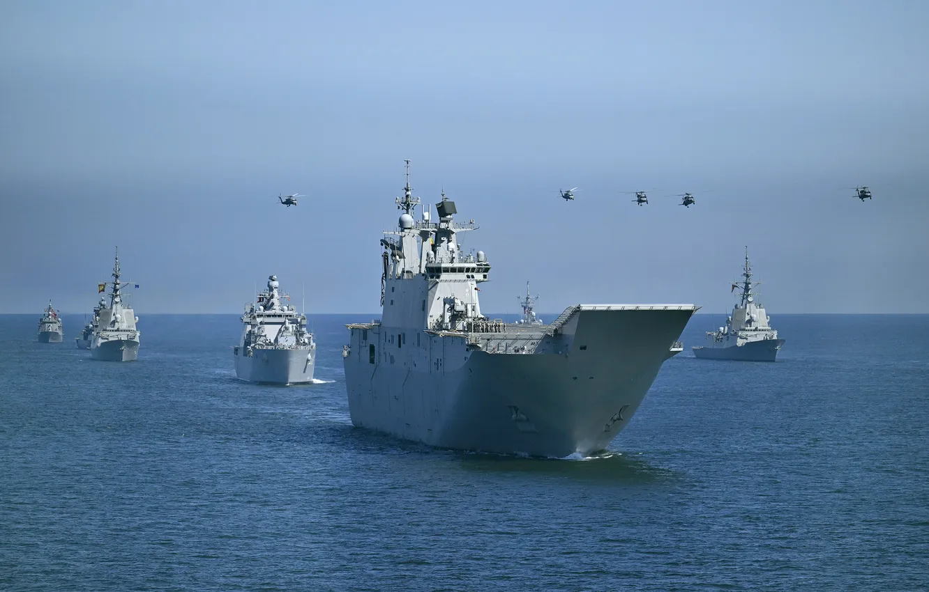 Photo wallpaper UDC, Spanish Navy, Juan Carlos l