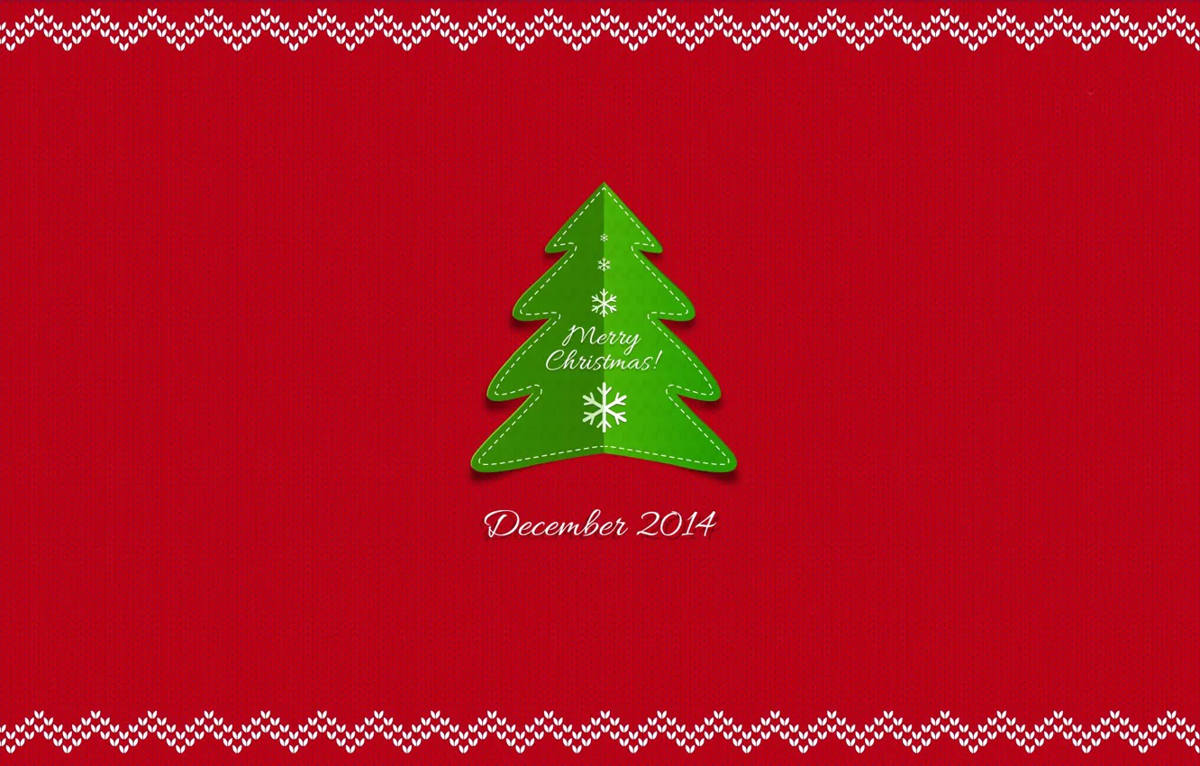 Photo wallpaper snowflakes, tree, new year, December