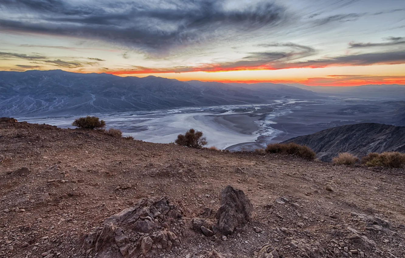 Photo wallpaper landscape, mountains, Death Valley National Park