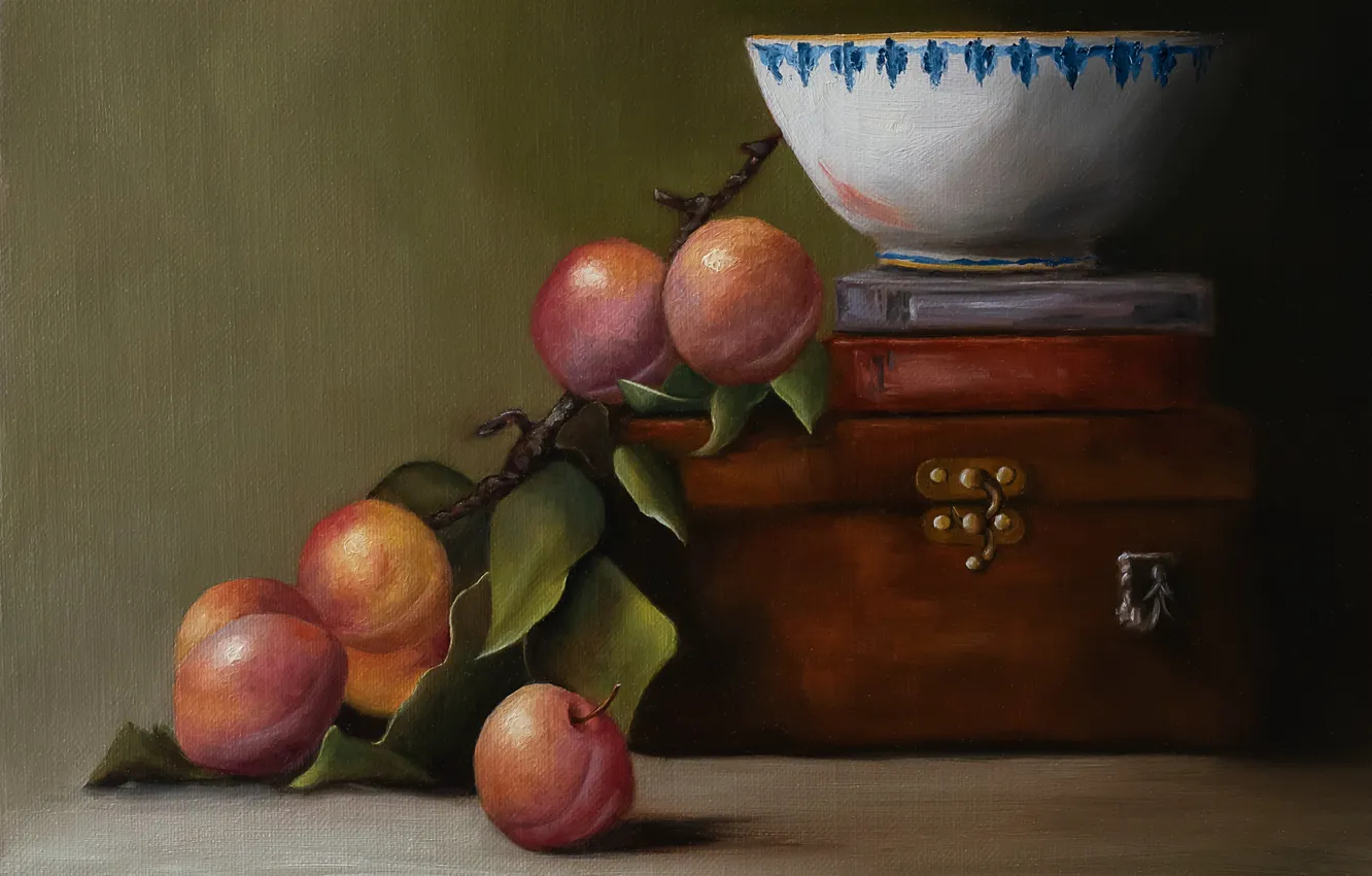 Photo wallpaper picture, fruit, still life, painting