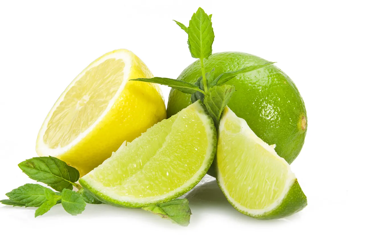 Photo wallpaper lemon, lime, citrus