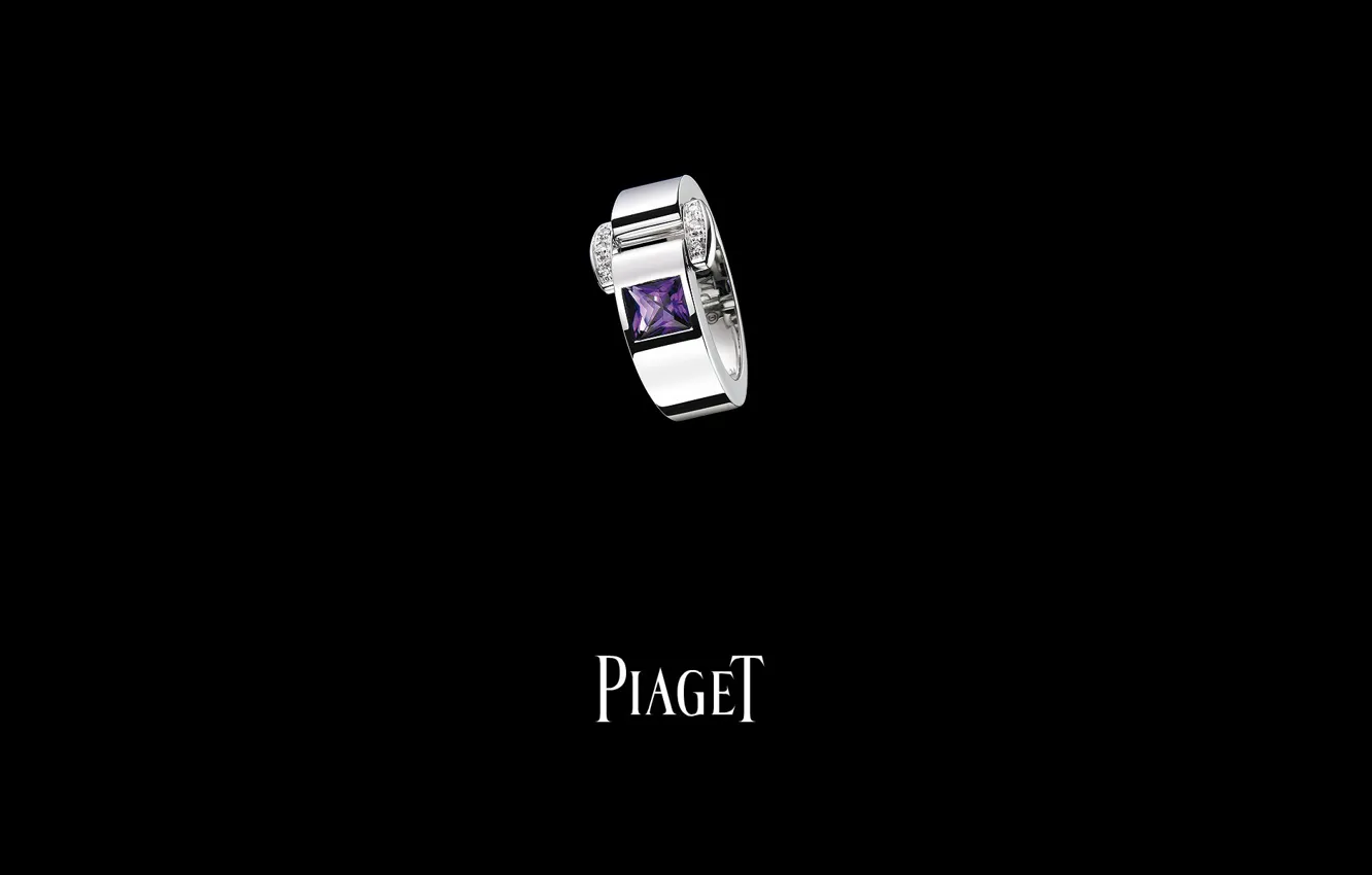 Photo wallpaper decoration, stones, ring, amethyst, Piaget
