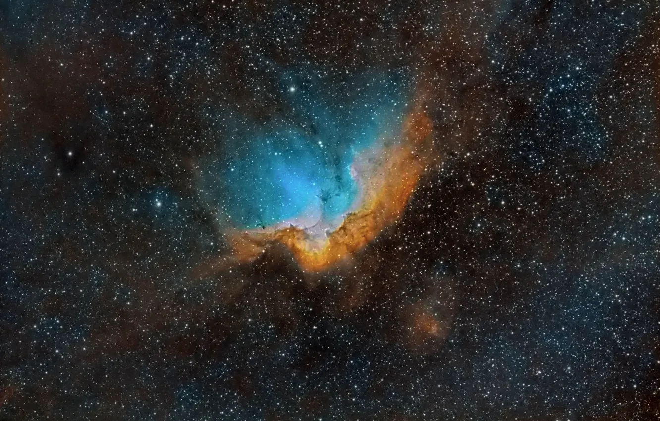 Photo wallpaper Tsefey, in the constellation, Wizard Nebula, ambient concentration of, NGC 7380