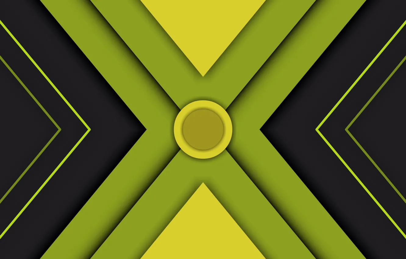 Photo wallpaper circles, shadow, figure, layer