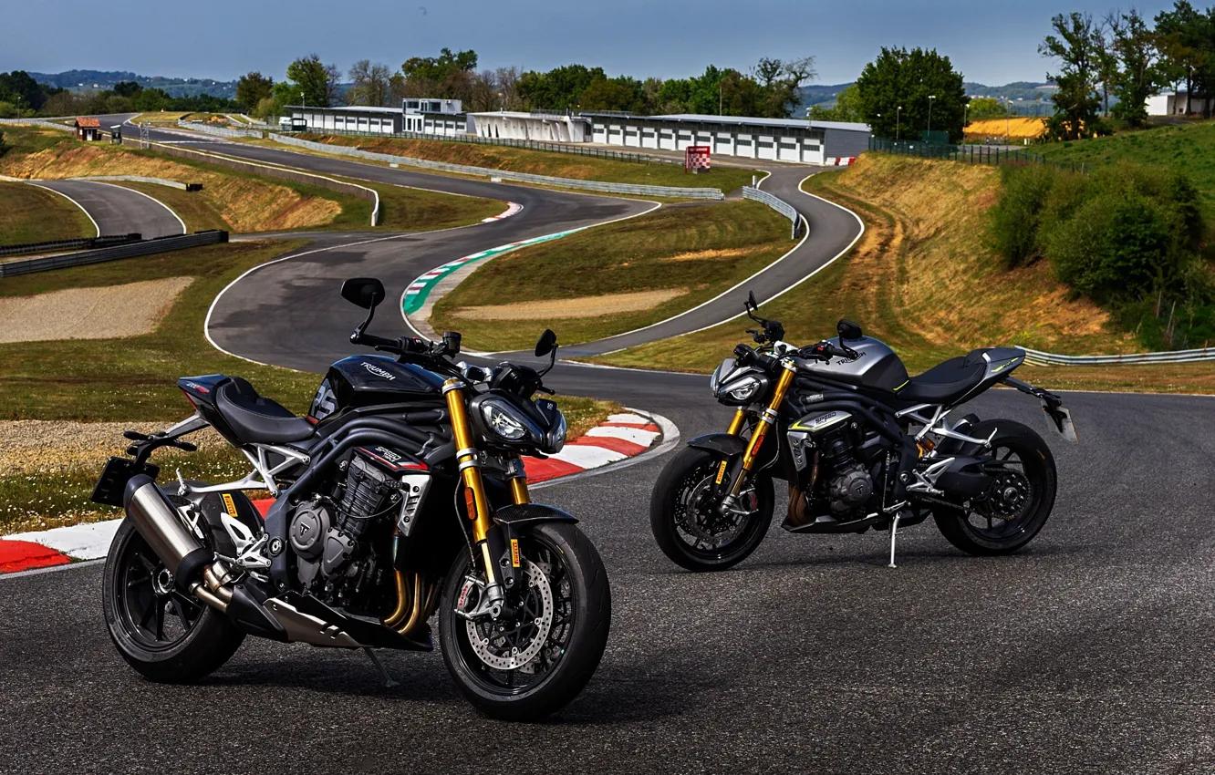 Photo wallpaper motorcycle, motorbike, 1200, 2021, speedtriple, triumph speed tripple