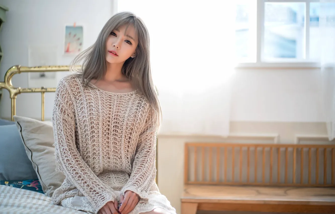 Photo wallpaper girl, model, girl, Korea, model, Korea, Han Ga Eun
