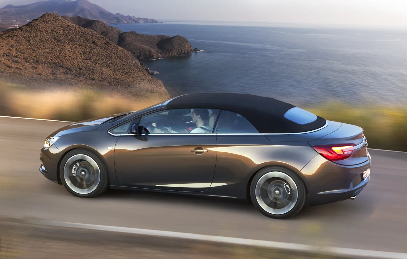Photo wallpaper road, Opel, Cabriolet