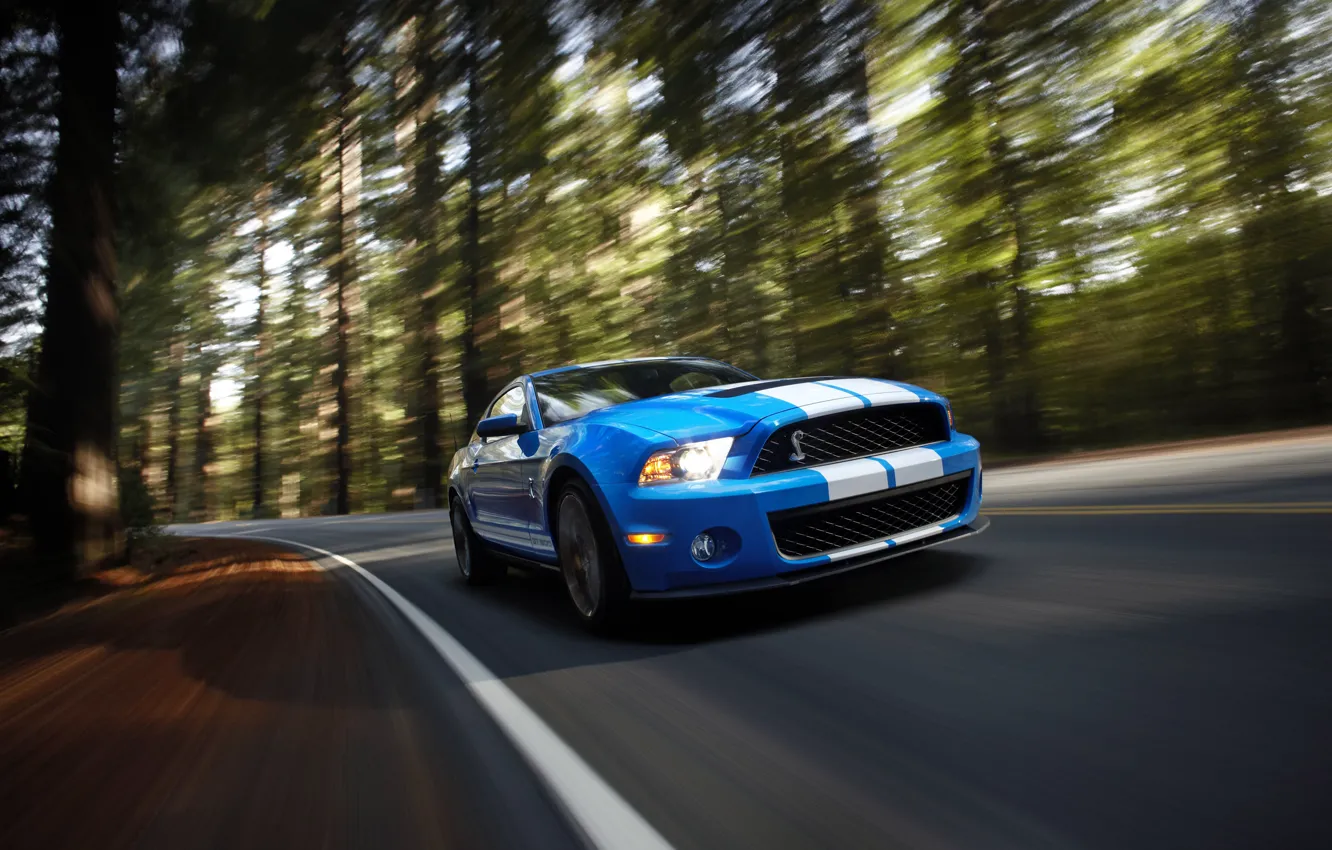 Photo wallpaper speed, Shelby, GT500, muscle car