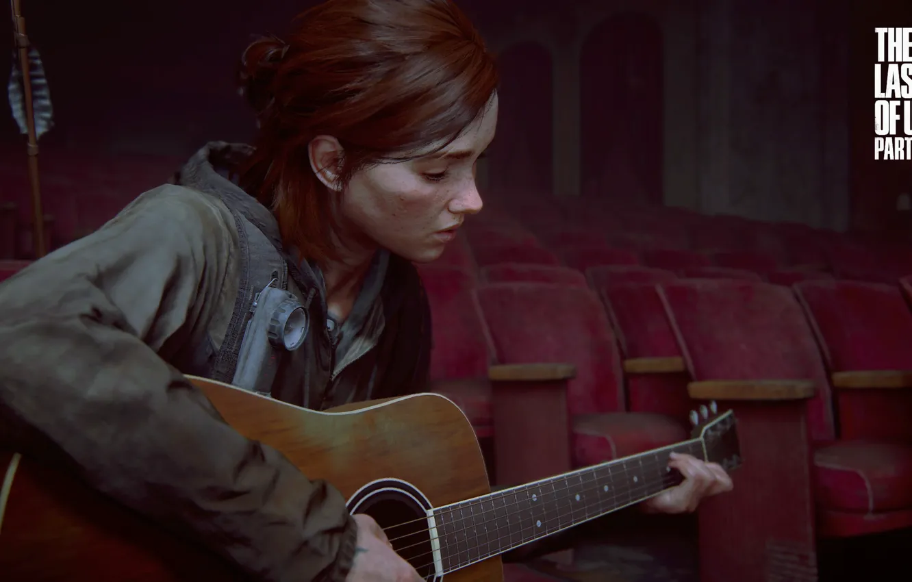 Photo wallpaper Games, Guitar, Naughty Dog, Ellie, PS4, The Last of Us Part II