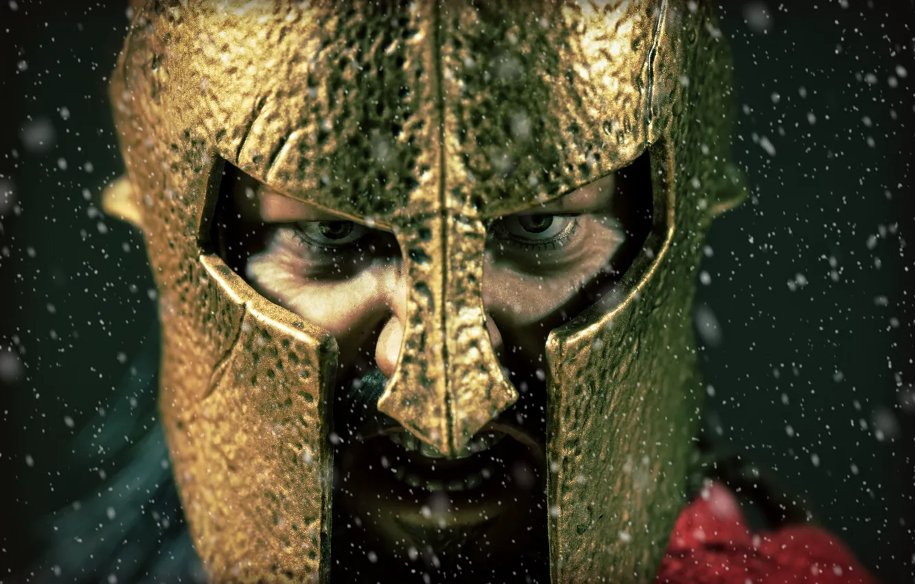 Photo wallpaper look, toy, helmet, figurine, Leonidas, Spartan King