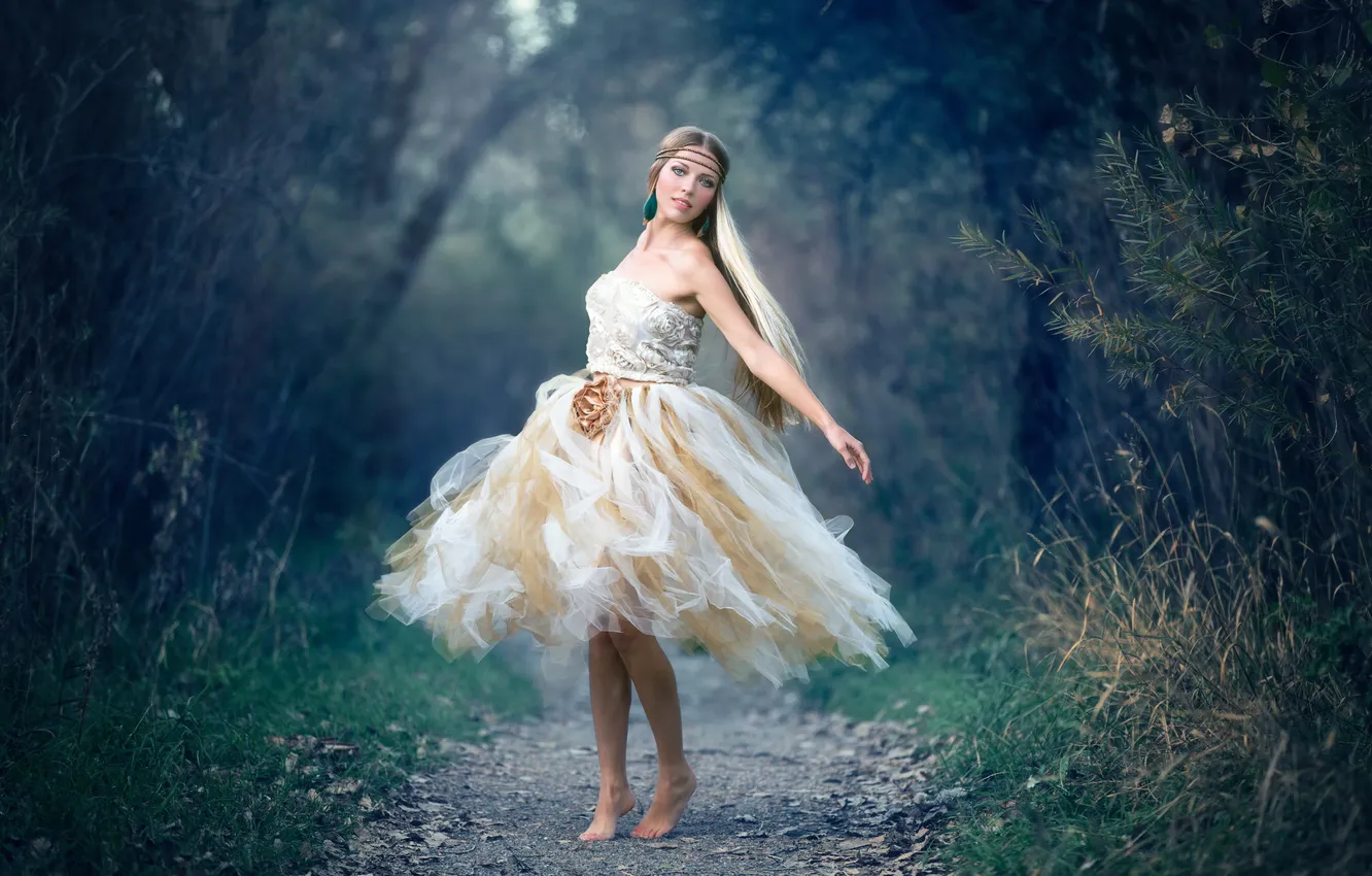 Photo wallpaper girl, mood, dance